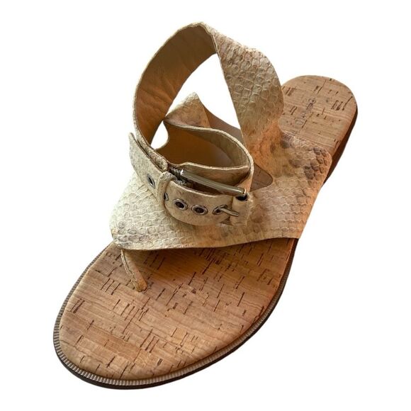 Donald J Pliner natural cork sandals size 7.5" - Picture 2 of 9